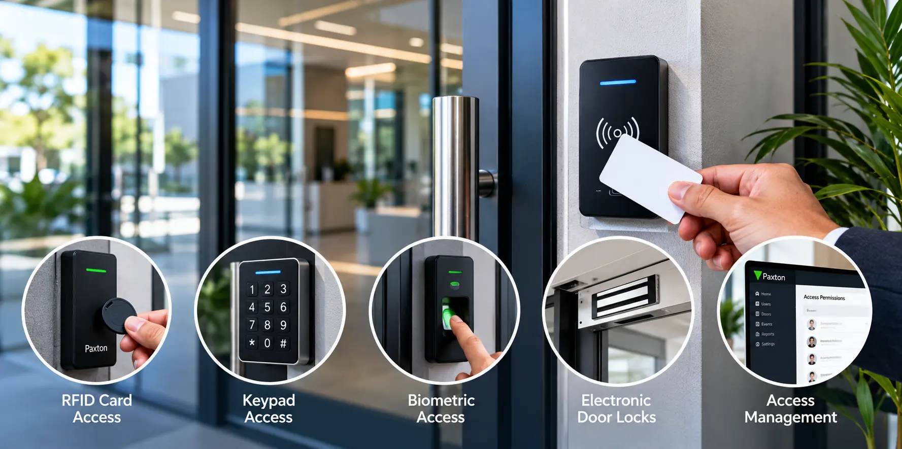 Professional electronic door access control system installation in Auckland by ACP Online for offices, gyms and commercial buildings