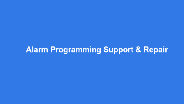 Alarm Programming Support & Repair