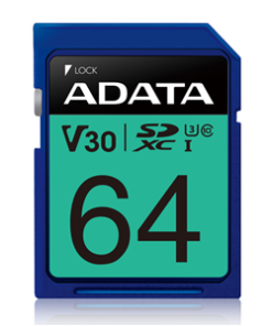 ADATA Premier Pro UHS-I U3 V30 SDXC Card 64GB