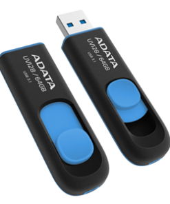ADATA UV128 Dashdrive Retractable USB 3.0 64GB Blue/Black Flash Drive