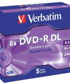 Verbatim DVD+R DL 8.5GB 10x 5 Pack with Jewel Cases