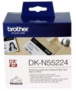 Brother DKN55224 Non-Adhesive Continuous Paper Roll 54mm x 30.48m