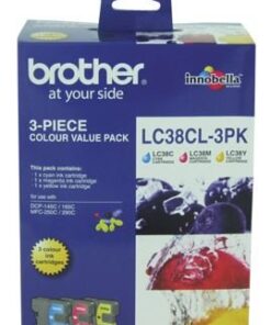 Brother LC38CL3PK CMY Colour Ink Cartridges (Triple Pack)