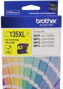 Brother LC135XLY Yellow High Yield Ink Cartridge