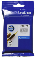 Brother LC3317C Cyan Ink Cartridge 2 17193 4110412