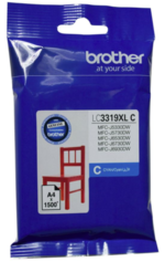 Brother LC3319XLC Cyan High Yield Ink Cartridge 3 17199 211412