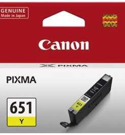 Canon CLI651Y Yellow Ink Cartridge