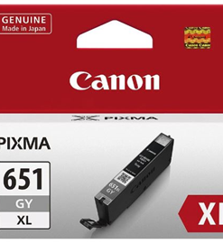 Canon CLI651XLGY Grey High Yield Ink Cartridge
