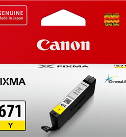 Canon CLI671Y Yellow Ink Cartridge