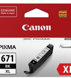 Canon CLI671XLBK Dye Black High Yield Ink Cartridge