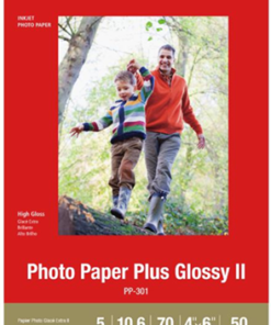 Canon PP-301 4x6 Glossy II 275gsm Photo Paper - 50 Sheets