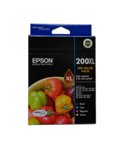 Epson 200XL High Yield Ink Cartridge 4 Ink Value Pack