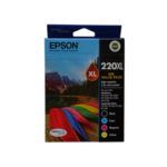 Epson 220XL 4 Ink High Yield Ink Cartridge Value Pack 2 19444 39121912