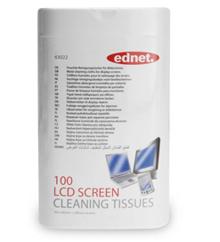Ednet Screen Cleaning Wipes Tub - 100