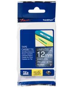 Brother TZe-PR935 12mm White on Premium Silver Labelling Tape