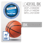 Brother LC431XLBK Black High Yield Ink Cartridge 3 22967 36131410