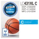 Brother LC431XLC Cyan High Yield Ink Cartridge 3 22968 21151410