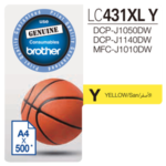 Brother LC431XLY Yellow High Yield Ink Cartridge 2 22970 35151410