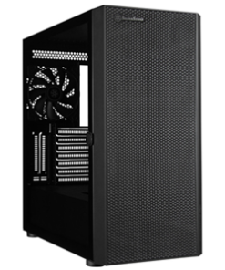SilverStone SEH1B-G SETA ATX Black MidTower Case with Tempered Glass