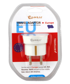 Sansai OutboundTravel Adapter - NZ/AU to Europe Plug