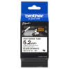 Brother HSe-211E 5.2mm x 1.5m Black on White Heat Shrink Tape 3 24534 301415