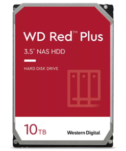WD Red Plus 10TB SATA 3.5" Intellipower 256MB NAS HDD 3Yr Wty.
