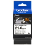 Brother HSe-251E 21.0mm x 1.5m Black on White Heat Shrink Tape 3 24605 531116
