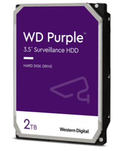 WD Purple SATA 3.5" 5400rpm 64MB 2TB Surveillance HDD 3Yr Wty
