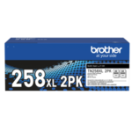 Brother TN258XLBK2PK High Yield Toner Black Double Pack 2 25063 315311