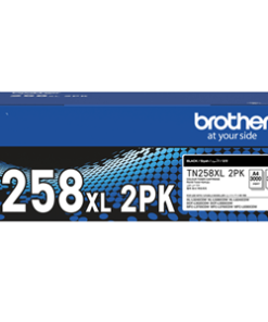 Brother TN258XLBK2PK High Yield Toner Black Double Pack