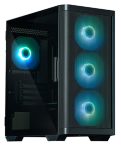 Zalman M4 mATX Black Mini Tower Case 3x120mm RGB