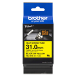 Brother HSE661E 31.0mm x 1.5m Black on Yellow Heat Shrink Tape 3 25200 1811261