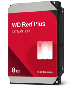 WD Red Plus 8TB SATA 3.5" Intellipower 256MB 5640RPM NAS HDD 3Yr Wty