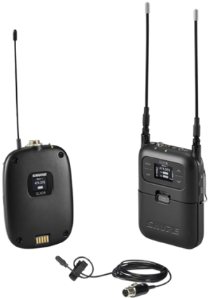 Shure Portable Wireless Bodypack with DL4B Lapel Microphone