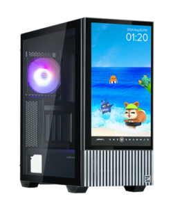 Zalman Z10 DS Black ATX Mid Tower Case 1x120mm ARGB with LCD screen