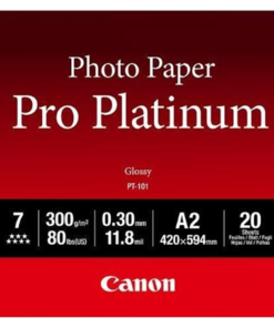 Canon PT-101 A2 Pro Platinum 300gsm Photo Paper - 20 Sheets