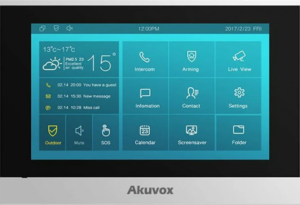 AV-C313W-2 Akuvox SIP 2 wire 7" Video Internal Budget Touch Screen PoE