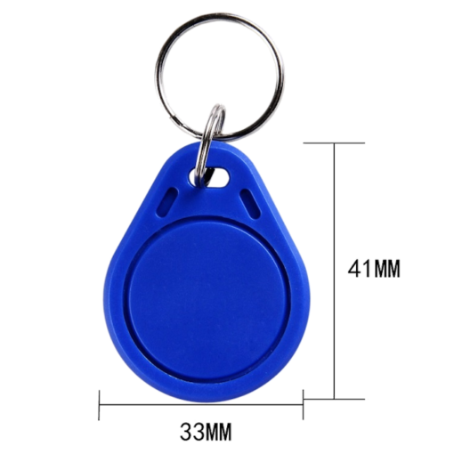 CT-TAG03-EM4100 125KHz Keyfob Blue 100pk