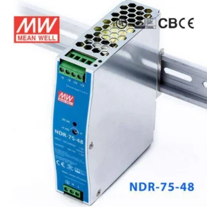 NDR-75-48 Single Output Industrial Power Supply 75W 48V - DIN Rail
