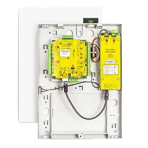 NET2 Plus with PoE+ power supply in plastic cabinet