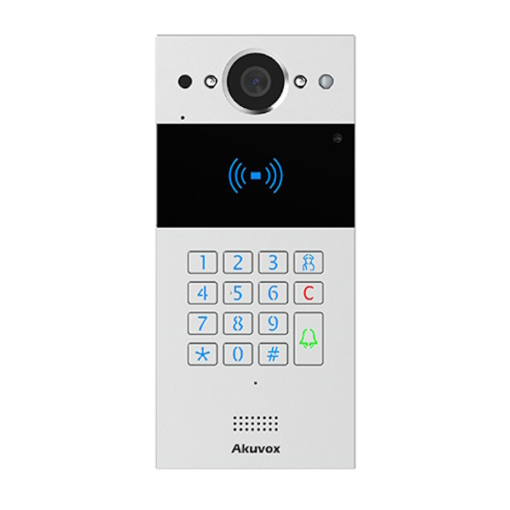 AV-R20K-2 Akuvox SIP 2Wire IP65 P button Intercom KP+RFID