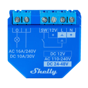 Alternative view of Shelly WiFi Relay Plus 1