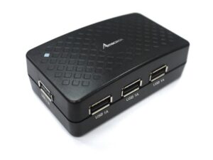Amacrox AC25 4-Port USB Charger - 1x2.1A & 3x1A w/ 25W Total Power