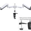 Brateck Counter Balance Dual LCD Monitor Arm Table Stand VESA 75/100mm 24inch 2 brateckcounterbalanceduallcdmonitorarmtablestandvesa75100mm24inchbrateck2211