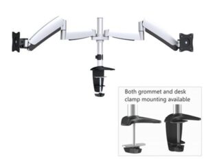 Brateck Counter Balance Dual LCD Monitor Arm Table Stand VESA 75/100mm 24inch