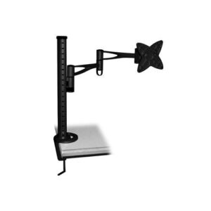 Brateck LCD Monitor Table Stand w/Arm & Desk Clamp Black VESA 75/100mm 15Kg
