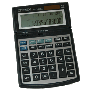 Citizen SDC-833A Desktop Calculator