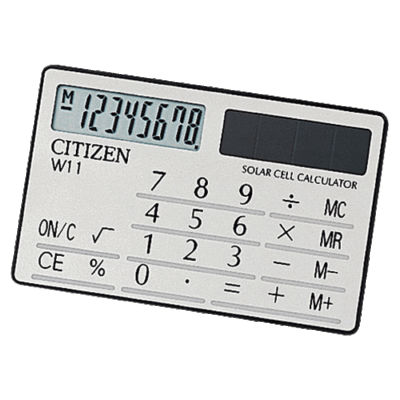 Citizen W-11 Pocket Calculator