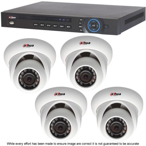 Dahua 4ch IP Kit 4 x 1.3MP IR Domes BOXED