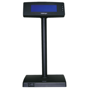Pole Displ with base PD7600 4 line L  300mm Pl RS232